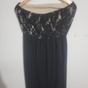 Elegant Black Lace Women's Dress